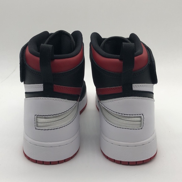 New Nike Air Jordan 1 HI Flyease (GS) Gym Red Black Toe Shoe DC7986-106 NWOB - Picture 5 of 5